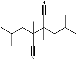 Butanedinitrile, 2,3-dimethyl-2,3-bis(2-methylpropyl)- Struktur