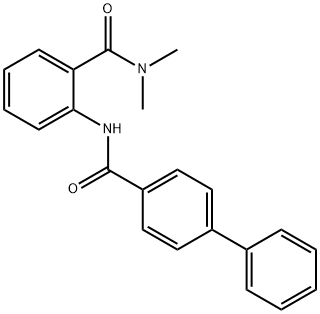 N,N-dimethyl-2-[(4-phenylbenzoyl)amino]benzamide Struktur