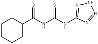 N-[(1H-tetrazol-5-ylamino)carbonothioyl]cyclohexanecarboxamide Struktur