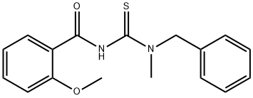 N-{[benzyl(methyl)amino]carbonothioyl}-2-methoxybenzamide Struktur