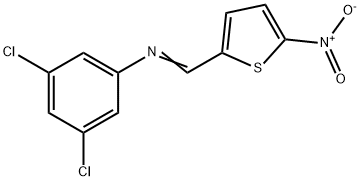 (3,5-dichlorophenyl)[(5-nitro-2-thienyl)methylene]amine Struktur