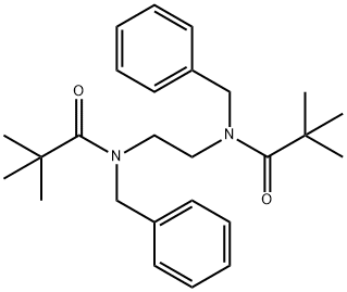 N,N'-1,2-ethanediylbis(N-benzyl-2,2-dimethylpropanamide) Struktur