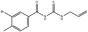 N-[(allylamino)carbonothioyl]-3-bromo-4-methylbenzamide Struktur