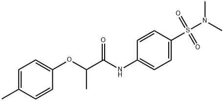 N-[4-(dimethylsulfamoyl)phenyl]-2-(4-methylphenoxy)propanamide Struktur