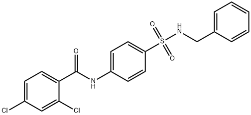 N-[4-(benzylsulfamoyl)phenyl]-2,4-dichlorobenzamide Struktur