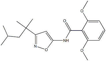 Benzamide, 2,6-dimethoxy-N-[3-(1,1,3-trimethylbutyl)-5-isoxazolyl]- Structure