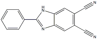 1H-Benzimidazole-5,6-dicarbonitrile, 2-phenyl- Struktur