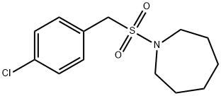 1-[(4-chlorophenyl)methylsulfonyl]azepane Struktur