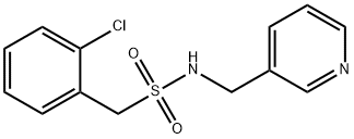 1-(2-chlorophenyl)-N-(pyridin-3-ylmethyl)methanesulfonamide Struktur