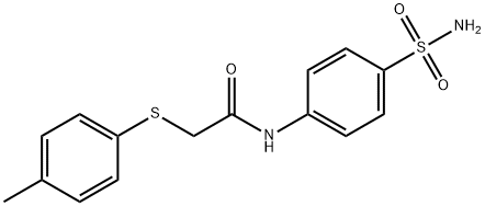 2-(4-methylphenyl)sulfanyl-N-(4-sulfamoylphenyl)acetamide Struktur