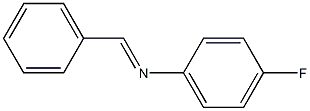 Benzenamine, 4-fluoro-N-(phenylmethylene)-, (E)- Struktur