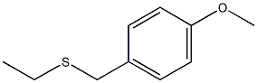 1-(ethylsulfanylmethyl)-4-methoxybenzene Struktur