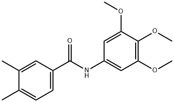 3,4-dimethyl-N-(3,4,5-trimethoxyphenyl)benzamide Struktur