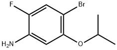 4-bromo-2-fluoro-5-isopropoxyaniline Struktur