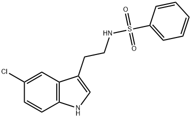 N-[2-(5-chloro-1H-indol-3-yl)ethyl]benzenesulfonamide Struktur