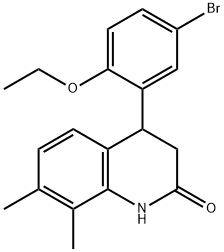 4-(5-bromo-2-ethoxyphenyl)-7,8-dimethyl-3,4-dihydro-1H-quinolin-2-one Struktur