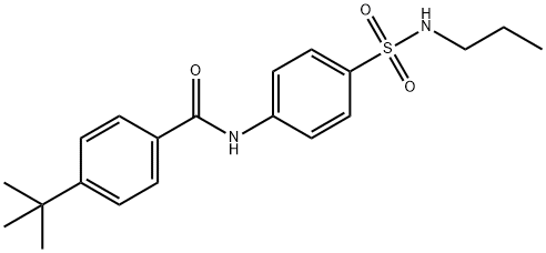 4-tert-butyl-N-[4-(propylsulfamoyl)phenyl]benzamide Struktur