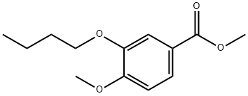 Benzoic acid, 3-butoxy-4-methoxy-, methyl ester Struktur