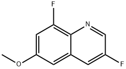 3,8-DIFLUORO-6-METHOXYQUINOLINE Struktur