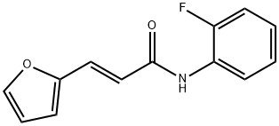 (2E)-N-(2-fluorophenyl)-3-(furan-2-yl)prop-2-enamide Struktur