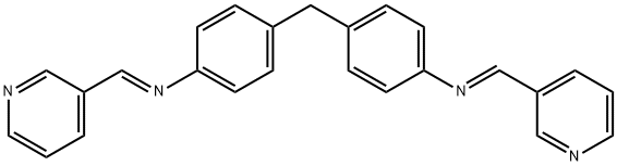 (3-pyridinylmethylene)(4-{4-[(3-pyridinylmethylene)amino]benzyl}phenyl)amine Struktur