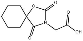 (2,4-Dioxo-1-oxa-3-aza-spiro[4.5]dec-3-yl)-acetic acid Struktur