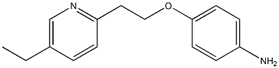 Benzenamine, 4-[2-(5-ethyl-2-pyridinyl)ethoxy]- Struktur