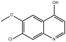 7-Chloro-6-methoxy-quinolin-4-ol Struktur