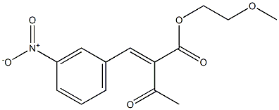 2-methoxyethyl (2E)-2-[(3-nitrophenyl)methylidene]-3-oxobutanoate Struktur