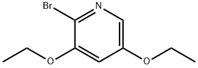 2-bromo-3,5-diethoxypyridine Struktur