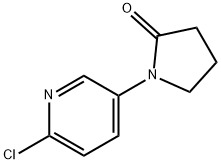 1-(6-CHLOROPYRIDIN-3-YL)PYRROLIDIN-2-ONE Struktur