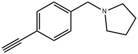 Pyrrolidine, 1-[(4-ethynylphenyl)methyl] Struktur