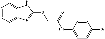 2-((1H-benzo[d]imidazol-2-yl)thio)-N-(4-bromophenyl)acetamide Struktur