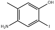 4-Amino-2-iodo-5-methyl-phenol Struktur