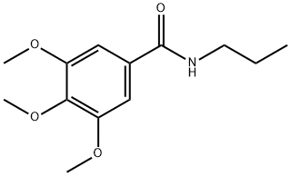 3,4,5-trimethoxy-N-propylbenzamide Struktur