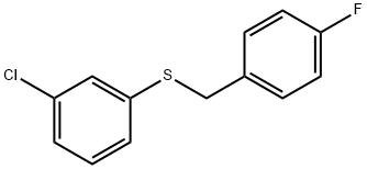 (3-CHLOROPHENYL)(4-FLUOROBENZYL)SULFANE Struktur