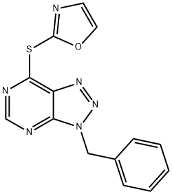 2-(3-benzyltriazolo[4,5-d]pyrimidin-7-yl)sulfanyl-1,3-oxazole Struktur