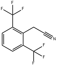 2-(2,6-Bis(trifluoromethyl)phenyl)acetonitrile Struktur