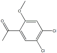 1-(4,5-dichloro-2-methoxyphenyl)ethanone Struktur