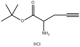 RS-2-Propynylglycine 1,1-dimethylethyl ester hydrochloride Struktur