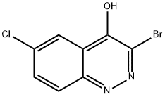 3-Bromo-6-chloro-cinnolin-4-ol Struktur