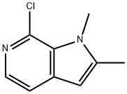 7-CHLORO-1,2-DIMETHYL-1H-PYRROLO[2,3-C]PYRIDINE Struktur