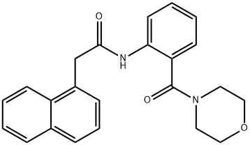 N-[2-(morpholine-4-carbonyl)phenyl]-2-naphthalen-1-ylacetamide Struktur