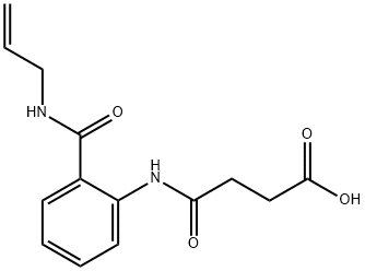 4-oxo-4-[2-(prop-2-enylcarbamoyl)anilino]butanoic acid Struktur