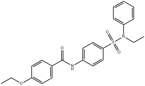 4-ethoxy-N-(4-{[ethyl(phenyl)amino]sulfonyl}phenyl)benzamide Struktur