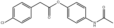 4-(acetylamino)phenyl (4-chlorophenyl)acetate Struktur