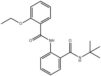 N-tert-butyl-2-[(2-ethoxybenzoyl)amino]benzamide Struktur