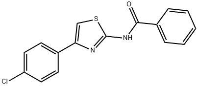 N-(4-(4-chlorophenyl)thiazol-2-yl)benzamide Struktur