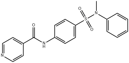 N-(4-{[methyl(phenyl)amino]sulfonyl}phenyl)isonicotinamide Struktur