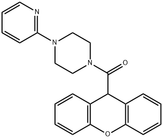 1-(2-pyridinyl)-4-(9H-xanthen-9-ylcarbonyl)piperazine Struktur